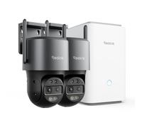 Reolink TrackMix WiFi Grey 2 Pack With Home Hub Pro (HDD not included) , All-in-one Centre, Home Security Camera System
