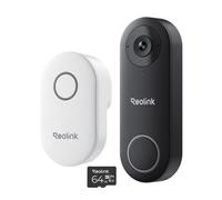 Reolink VDW5MM64-UK 2K+ WiFi Video Doorbell, Smart Detection with Chime + 64GB