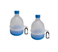 REOOHOUSE Portable Powder Supplement Tablet Container Funnel Protein BCAA Creatine Capsule Subdivision Funnel 2 Pack (2)