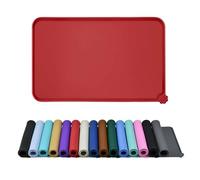 Reopet Silicone Pet Feeding Mat - Waterproof Food & Water Mat with Raised Edges - Feed Dog & Cat Met - Multiple Colors & Sizes