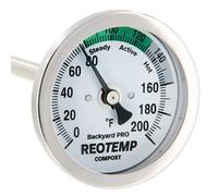 Reotemp 24 Inch Fahrenheit Backyard Pro Compost Thermometer with Digital Composting Guide