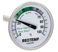 REOTEMP FG16P-C43 Backyard Compost Thermometer, 40.6 cm Stem, with Digital Composting Guide (Celsius)