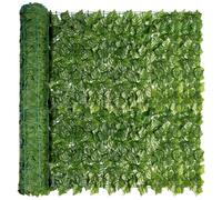 REOVE Artificial Ivy Privacy Fence Screen, Artificial Hedge Fence Green Leaf Ivy Screen Plant Wall Fake Grass Decorative Backdrop for Privacy Protection Home Balcony Garden