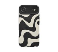 Reownest Cute Case for iPhone 17 Air Simple Wave Zebra Stripes Pattern Aesthetic Phone Case Soft Silicone Protective Cover for Women Girls -Black