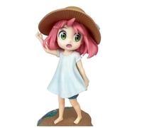 REOZIGN Anya Action Figure Anya Forger Standing on the Beach 17 cm/6.7 Inches Handmade Play Craft Statue Desk Ornament Gifts