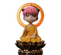 REOZIGN Anya Figure, Sitting Buddha, Anya Forger, 13 cm Articulated Figure, PVC, Character, Cosplay, Collectible Model, Craft, Gift