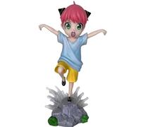 REOZIGN Anya Forger Kung Fu 20cm PVC Collectible Figurine Souvenir Craft Gift for Anime Fans (a)