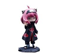 REOZIGN Anya Standing Ninja Anya Forger Anime Figure 15cm Handmade PVC Cosplay Video Game Decoration Craft Gift (Pink)
