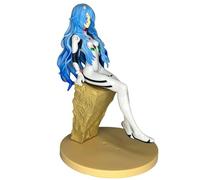 REOZIGN Ayanami Rei Figure, Sitting Ayanami Rei Action Figures 19 cm/7.5 Inches Anime Character Model Statue Office Ornament Gifts