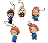 REOZIGN Chucky's Fiancee, Chucky Figure, Q Version, 5 Pieces, Pendant, Action 4 Cm, Handmade, PVC, Decoration, Craft Gift
