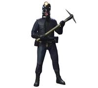 REOZIGN Coal Miner Figure, Standing Mobile Coal Miner Figurine 18 Cm/7.1 Inch PVC Statues Souvenirs for Anime Fans Gifts