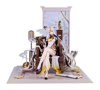 REOZIGN Genshin Impact Figures, Ningguang Character Figurine 18 cm/27 cm Anime Model Model Game Figure Toy Office Series Decorative Gift (Ningguang A)