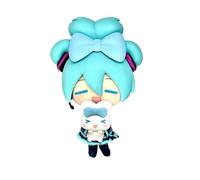 REOZIGN Hatsune Figure, Cute Miku Standing Anime Figures 10 cm/3.9 Inches Handmade PVC Cartoon Character Decoration Gift (A-Bow)