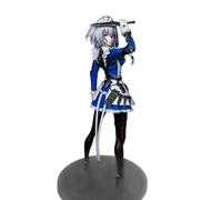 REOZIGN Izayoi Sakuya Figure, Fighter Izayoi Sakuya 23 cm/9.1 Inch PVC Action Statue Decoration Ornament for Anime Fans Gift