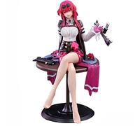 REOZIGN Kafka Figure, Kafka Sitting on Chess Table, Holding Action Gun 26 Cm, Game Character Statue, Office Crafts, Gifts