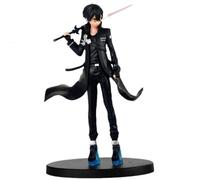 REOZIGN Kirito Figurine Holding a Knife, 17 cm, Collectible Figure, Handmade Model, Decoration for Anime Fans, Gift