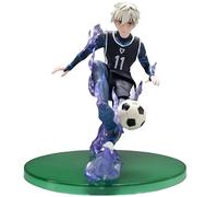 REOZIGN Nagi Seishiro Figure Playing Football Nagi Seishiro Anime Figures 18cm/7.1 Inch PVC Model Handmade Decoration Craft Gift