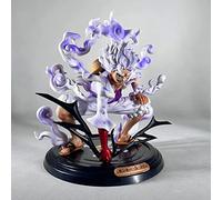 REOZIGN One Piece, Luffy Gear 5 Fifth Gear 20cm/7.9inch Luffy Handmade PVC Anime Manga Character Model Statue Figure Toy Collectibles Decorations Crafts Gifts (White)