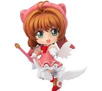 REOZIGN Sakura Figure, Q Version, Replacement Face Cardcaptor Sakura, 10 cm/3.9 Inch PVC Figure Craft Model for Anime Fans Gift