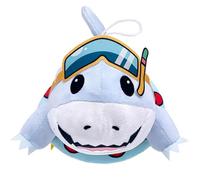 REOZIGN Shark Plush, Jeff The Land Shark Short Plush Doll 19 cm/7.5 Inches Handmade Cosplay PVC Statues Souvenirs for Anime Fans Gifts (B)