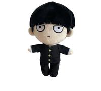 REOZIGN Shigeo Kageyama Plush Toy Q Version 20cm PP Cotton Handmade Manga Model Statue Collectible Craft Gift (a)
