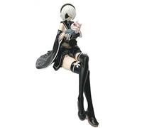 REOZIGN Yorha a2 2b Figure, Standing Black Kimono Action Figures 21cm/8.3 Inches Game Anime Character Character Status Office Statue (A2)