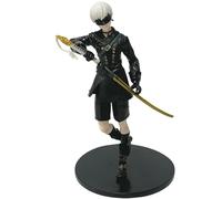 REOZIGN Yorha No.2B No.9S Standing Figure 18cm Handmade Model Game Character Collection Decoration Gift for Anime Fans (b)