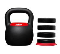 Rep Fitness Adjustable Kettlebell | 40 lb | Weight Set for Home Gym | Strength Training Equipment for Men & Women | Compact Steel Bell with Ergonomic Handle