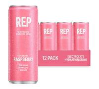 REP Hydration Drink with Electrolytes & Vitamins | Zero Sugar | Vitamin C, D, B12, Sodium, Potassium, Magnesium & Zinc | Low Calorie | Caffeine Free | 12 x 330ml Cans (Raspberry)