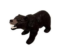 Rep Pals - Stretchy Black Bear Toy by Deluxebase. Animal Shaped Squishy Sensory Fidget Toys, Stress Relief Squeeze Figure, Soft Flexible Rubber, Fun Fantasy Gift for Kids
