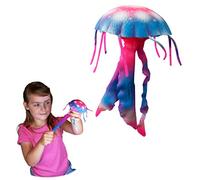 Rep Pals - Stretchy Jellyfish Toy by Deluxebase. Animal Shaped Squishy Sensory Fidget Toys, Stress Relief Squeeze Figure, Soft Flexible Rubber, Fun Fantasy Gift for Kids