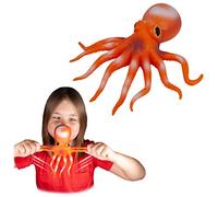 Rep Pals - Stretchy Octopus Toy by Deluxebase. Animal Shaped Squishy Sensory Fidget Toys, Stress Relief Squeeze Figure, Soft Flexible Rubber, Fun Ocean Gift for Kids