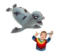 Rep Pals - Stretchy Seal Toy by Deluxebase. Animal Shaped Squishy Sensory Fidget Toys, Stress Relief Squeeze Figure, Soft Flexible Rubber, Fun Fantasy Gift for Kids