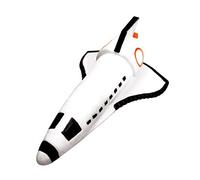 Rep Pals - Stretchy Space Shuttle Toy by Deluxebase. Spacecraft Shaped Squishy Sensory Fidget Toys, Stress Relief Squeeze Figure, Soft Flexible Rubber, Fun Fantasy Gift for Kids