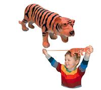 Rep Pals - Stretchy Tiger Toy by Deluxebase. Animal Shaped Squishy Sensory Fidget Toys, Stress Relief Squeeze Figure, Soft Flexible Rubber, Fun Fantasy Gift for Kids