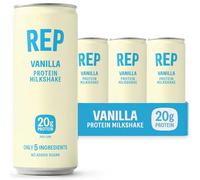 REP Vanilla Protein Shake | 20g High Protein | Only 5 Ingredients | Ready To Drink Protein Milkshake | No Artificial Sweeteners | 8 x 250ml