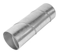 Repa Market Ø 4" Inch / 100 mm - 300 mm / 12" Inch Long Round Spiral Galvanized Steel Air Duct - Straight Rigid Galvanized Steel - Dryer Vent Hose Extension, Warm Air Exhaust, Threaded Metal Duct