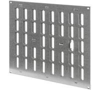 Repa Market 12" x 12" Inch (Outer Dimensions) Galvanized Adjustable Air Wall Vent Cover Indoor Outdoor Metal Grille Heating Cooling Ventilation for Home Garage Shed Open and Close Register 300x300 mm