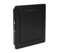 Repa Market 150 x 150 mm Plasterboard Access Panel - Black Plastic Inspection Hatch for Walls & Ceilings, Bath Panel & Fuse Box Cover Cabinet, Access Hatch, Easy Install for Plumbing & Electrical