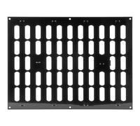 Repa Market 16" x 12" Inch (Outer Dimensions) Black Adjustable Air Wall Vent Cover - Indoor Outdoor Metal Grille Heating Cooling Ventilation for Home Garage Shed Open and Close Register (400 x 300 mm)