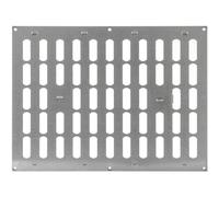 Repa Market 16" x 12" Inch (Outer Dimensions) Galvanized Adjustable Wall Vent Cover Indoor Outdoor Metal Grille Heating Cooling Ventilation for Home Garage Shed Open and Close Register 400 x 300 mm