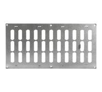 Repa Market 16" x 8" Inch (Outer Dimensions) Galvanized Adjustable Air Wall Vent Cover Indoor Outdoor Metal Grille Heating Cooling Ventilation for Home Garage Shed Open and Close Register 400 x 200 mm