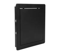 Repa Market 200 x 200 mm Plasterboard Access Panel - Black Plastic Inspection Hatch for Walls & Ceilings, Bath Panel & Fuse Box Cover Cabinet, Access Hatch, Easy Install for Plumbing & Electrical