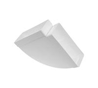 Repa Market 220 x 90 mm / 9 x 3.5" Inch Horizontal Rectangular Duct Elbow for Pipe Connection - Angle: 90° - HVAC Air Ventilation System, Heating, Cooling Connector - Ducting Adapter/Bend