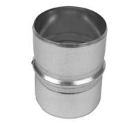 Repa Market 3 Inch / 80mm Ducting Pipe Connector - Galvanised Round Male Fit Duct Connectors for Metal Ducting Pipe - Inline Duct Coupler for Indoor, Outdoor - Dryer Hose, Tumble Dryer Hose Connector