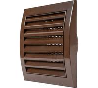Repa Market 4 Inch (100 mm) Brown Duct Cover for Wall or Ceiling/ABS Plastic Louvered Air Grille with Built-In Mesh Screen/Tumble Dryer Vent Covers/Intake & Exhaust Extractor Fan Vent Cover