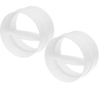 Repa Market 4" Inch / 100 mm Pack of 2 Duct Backdraft Blockers - Pipe Connector with Backdraught Shutter - Backflow Preventer - Dryer Vent Adapter - Inline Air Extractor - Pipe Line Coupler with Valve