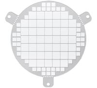 Repa Market 4" Inch / Ø100 mm White Galvanized Steel Round Crawl Space Vent Grid - Inlet Outlet Ventilation Guard - Universal Metal Air Supply Exhaust Protection Mesh - Durable Duct Grille