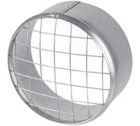 Repa Market 4" Inch / 100mm Duct Cover - Galvanized Steel Round Duct Cap with Mesh Screen - HVAC Exhaust or Intake Vent - Exterior Pipe Air Outlet - Metal End Plug - Ducting Cap