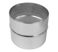 Repa Market 4 Inch / 100mm Ducting Pipe Connector - Galvanised Round Male Fit Duct Connectors for Metal Ducting Pipe - Inline Duct Coupler for Indoor, Outdoor - Dryer Hose, Tumble Dryer Hose Connector